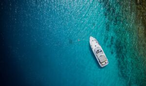 A boat on the water