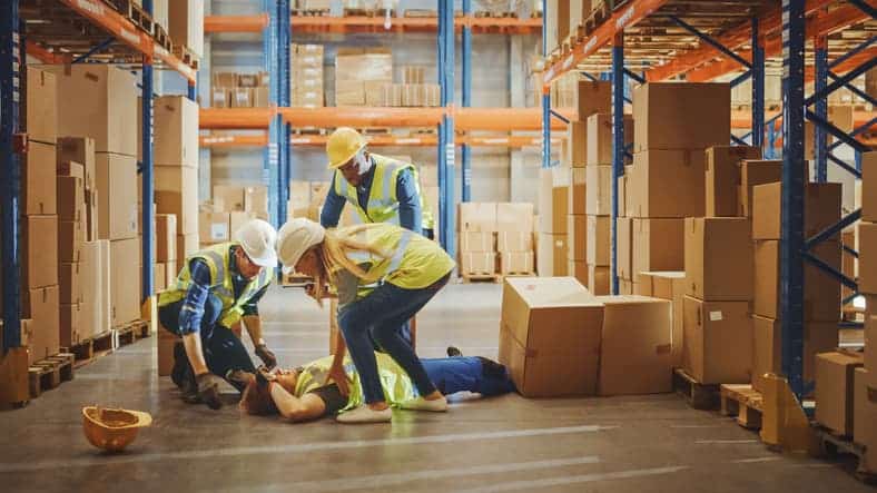 arehouse Worker Has Work Related Accident