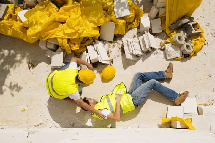 construction slip and fall accident