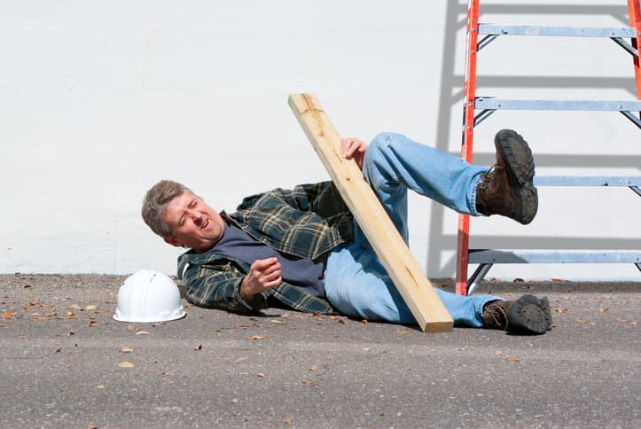 slip and fall accident at construction site