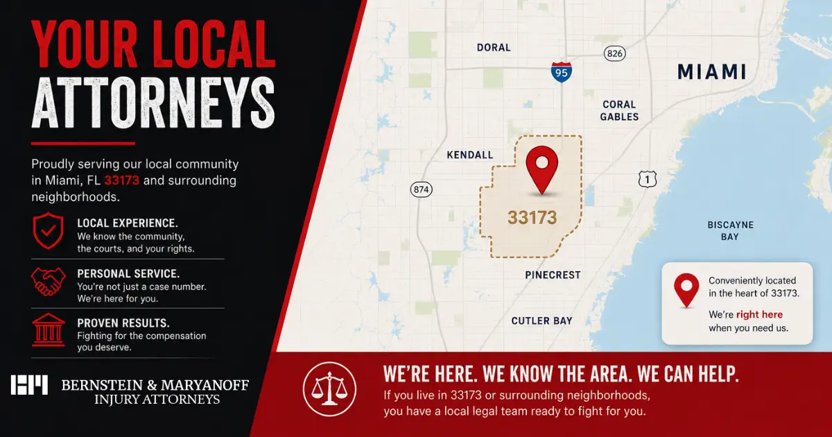 *Lp Miami 17 Bernstein &Amp; Maryanoff Injury Attorneys Serving Zip Code 33173 In The Kendall Area Of Miami, Fl – Local Personal Injury Lawyers With Experience, Personal Service, And Proven Results