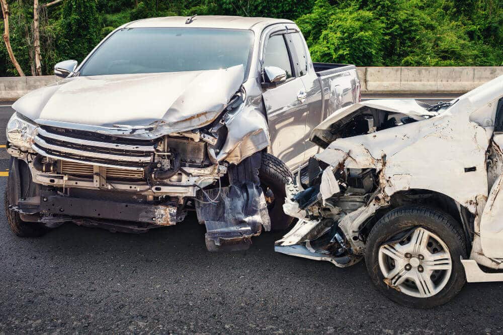 Cyclist On Roadside After Car Collision Doordash Accident Lawyer